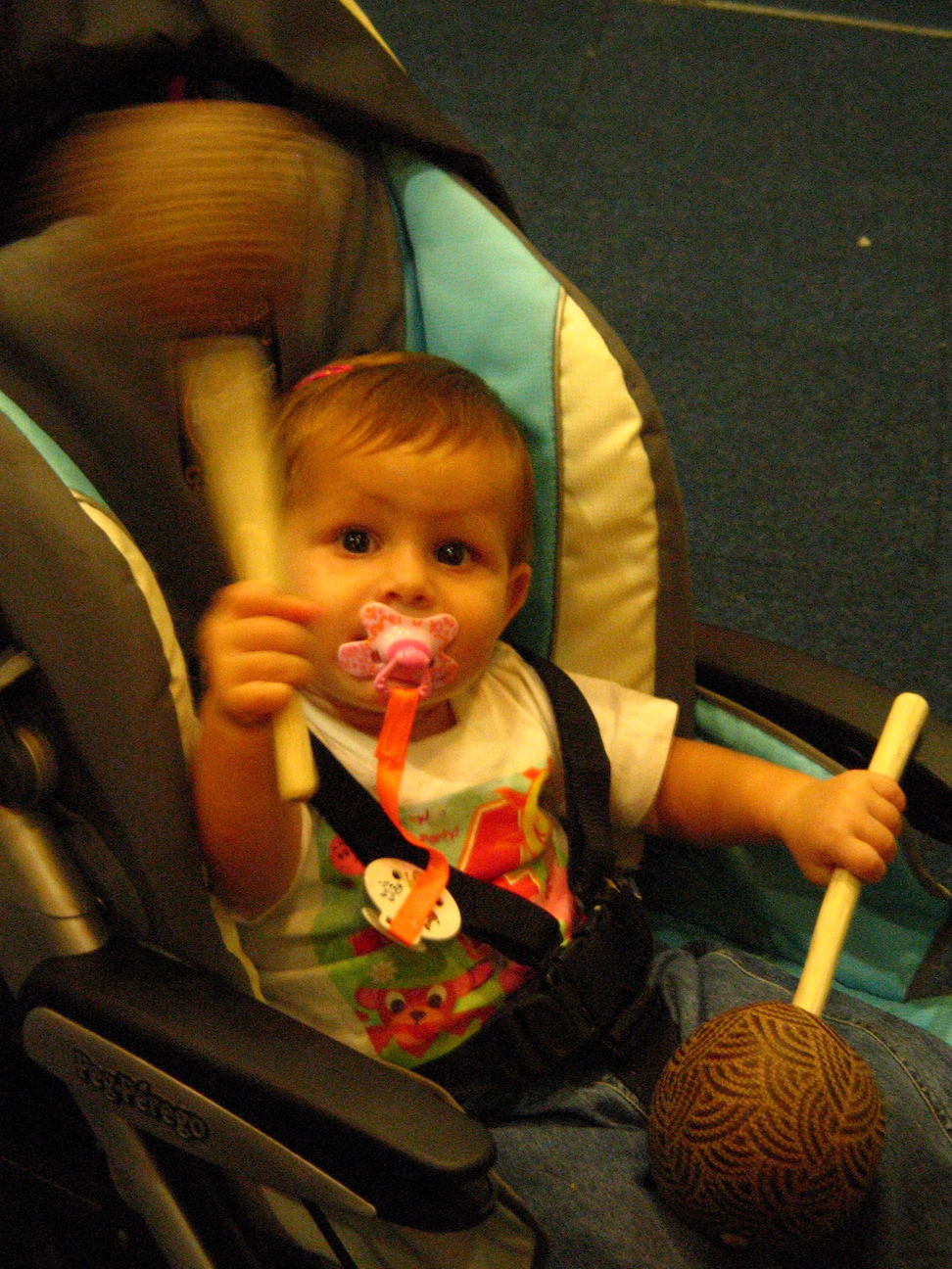 Ivelyn Harris traditional maroon craft producer baby with calabash shakers