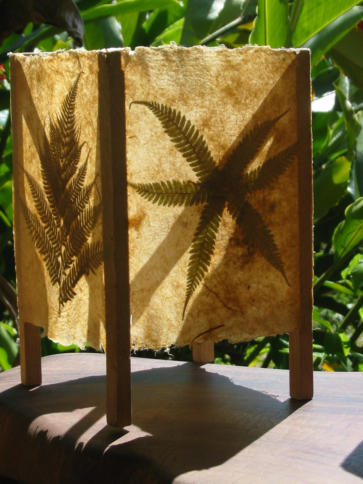 Ivelyn Harris traditional Maroon craft producer handmade paper lantern fern fronds